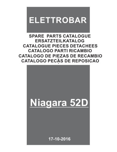 Pièces détachées ELETTROBAR NIAGARA52D Annee 10-2016 230-50-1N 