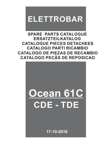 Pièces détachées ELETTROBAR OCEAN61TDE Annee 10-2016 