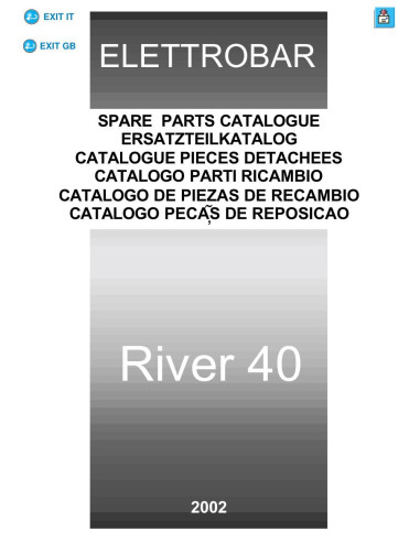 Pièces détachées ELETTROBAR RIVER40 Annee 2002 