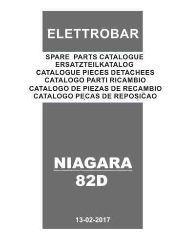 Pièces détachées ELETTROBAR NIAGARA82D Annee 02-2017 