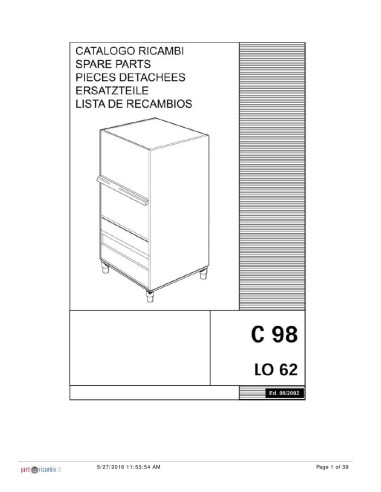 Pièces détachées HOONVED C98 Annee 06-2002 