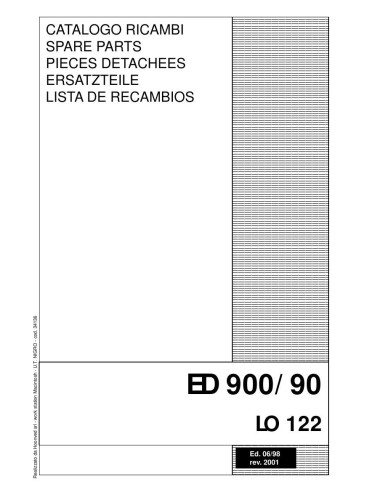 Pièces détachées HOONVED ED900-90 Annee 2001 