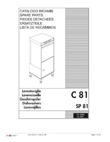 Pièces détachées HOONVED C81 Annee 2001 