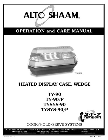 Pièces détachées ALTO-SHAAM TY-90 - ALTO-SHAAM TY-90 - Alto-Shaam