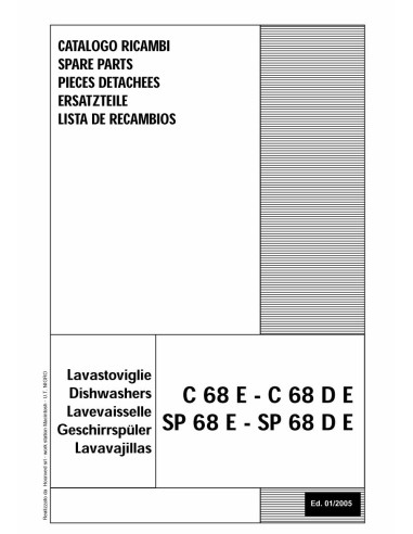 Pièces détachées HOONVED SP68DE Annee 01-2005 