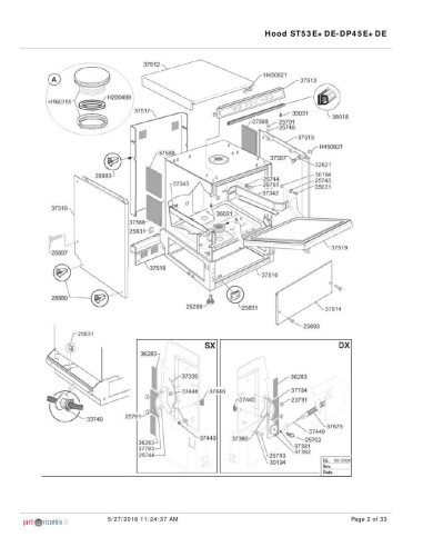 Pièces détachées HOONVED ST53DE Annee 0 