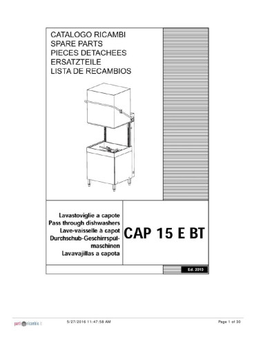 Pièces détachées HOONVED CAP15EBT Annee 2010 