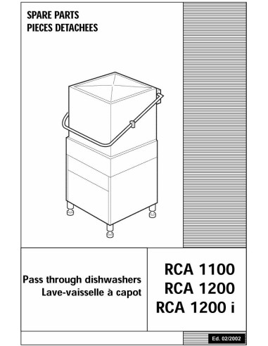 Pièces détachées HOONVED RCA1100 Annee 02-2002 