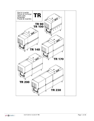 Pièces détachées HOONVED TR100 Annee 0 