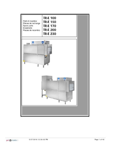 Pièces détachées HOONVED TR-E100 Annee 0 