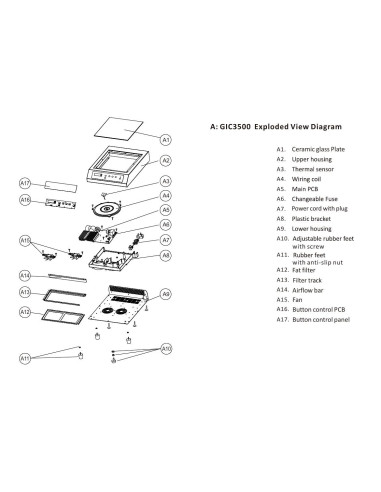 Pièces détachées HORECA SELECT GIC3500 