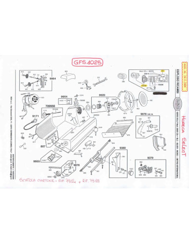 Pièces détachées HORECA SELECT GFS1025 