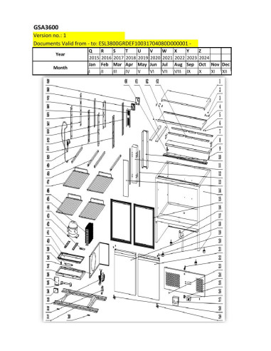 Pièces détachées HORECA SELECT GSA3600 