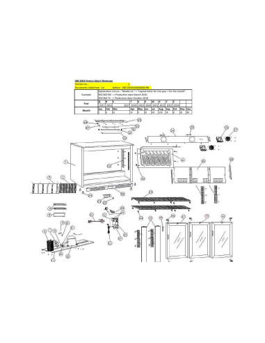 Pièces détachées HORECA SELECT GBC1003 Annee 2017 