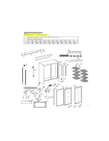 Pièces détachées HORECA SELECT GSC1100 Annee 2016 