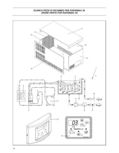 Pièces détachées ICEMATIC RAPIDMAC-50 Annee 2005 