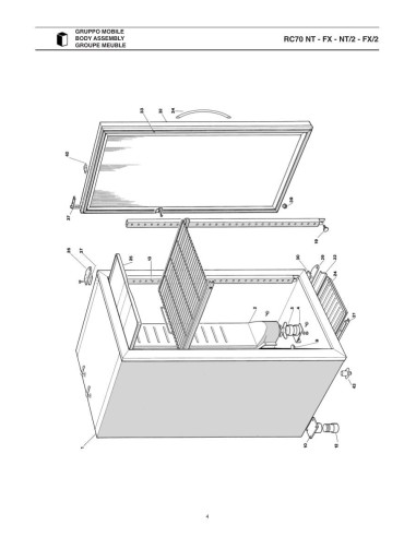 Pièces détachées ICEMATIC RC70FX Annee 0 