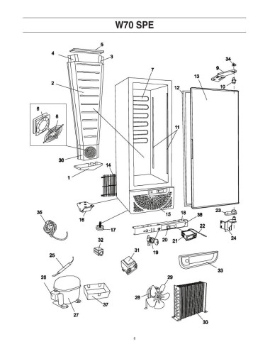 Pièces détachées ICEMATIC W70SPE Annee 0 