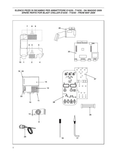 Pièces détachées ICEMATIC E10-35 Annee 0 