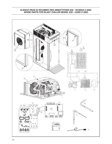 Pièces détachées ICEMATIC E20 Annee 0 