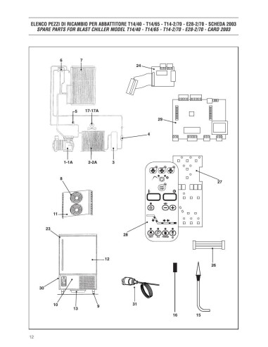 Pièces détachées ICEMATIC E28-C2003 Annee 2009 