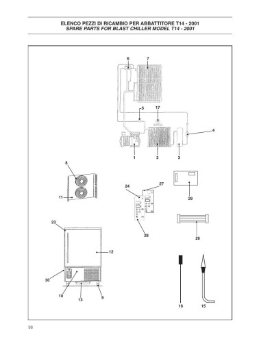 Pièces détachées ICEMATIC T14 Annee 2001 