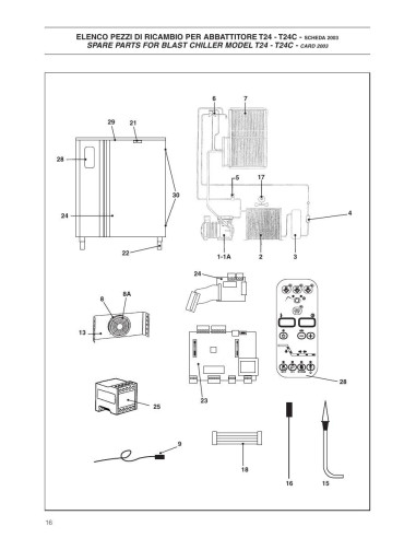 Pièces détachées ICEMATIC T24 Annee 0 