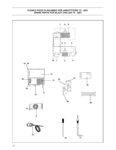 Pièces détachées ICEMATIC T5 Annee 2001 