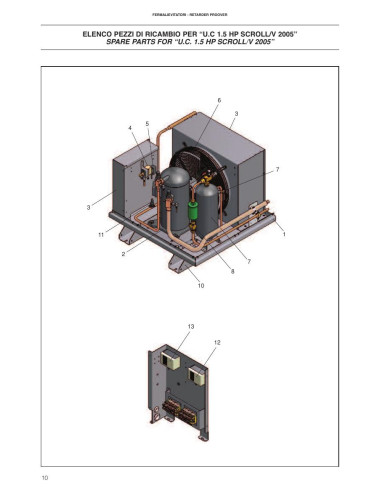 Pièces détachées ICEMATIC UC-1-5HP Annee 2005 