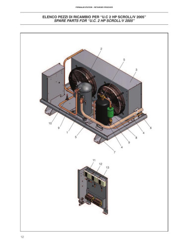 Pièces détachées ICEMATIC UC-2HP Annee 2005 