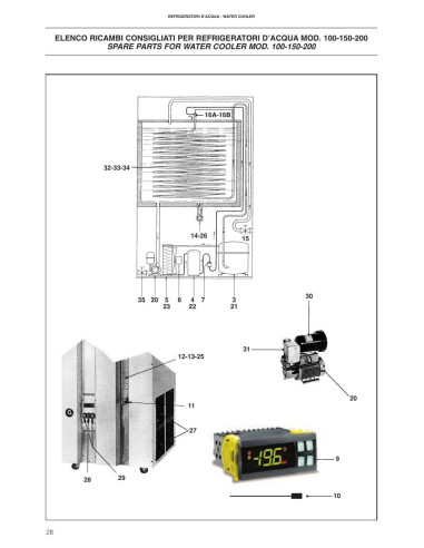 Pièces détachées ICEMATIC WATER-COOLERS-150 Annee 2008 