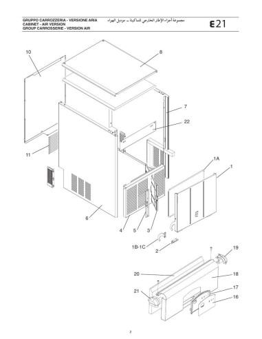 Pièces détachées ICEMATIC E21 Annee 2012 