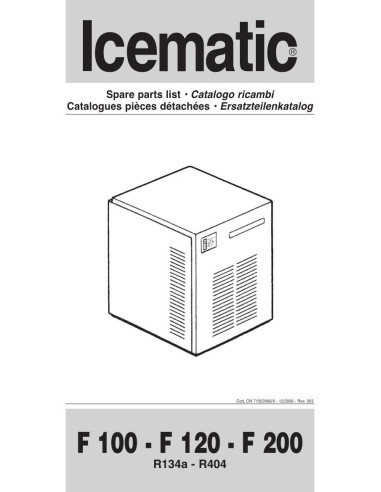 Pièces détachées ICEMATIC F100A Annee 2006 