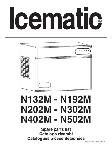 Pièces détachées ICEMATIC N132M Annee 2011 