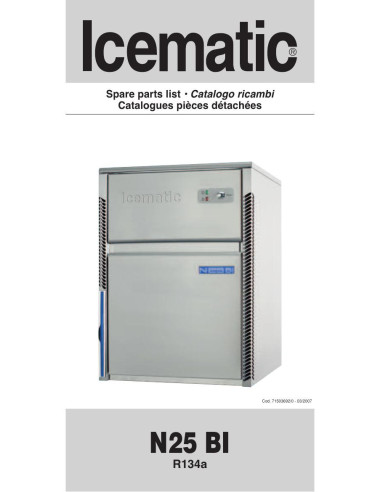 Pièces détachées ICEMATIC N25BI Annee 2007 