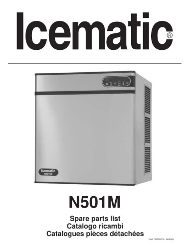 Pièces détachées ICEMATIC N501M Annee 2003 