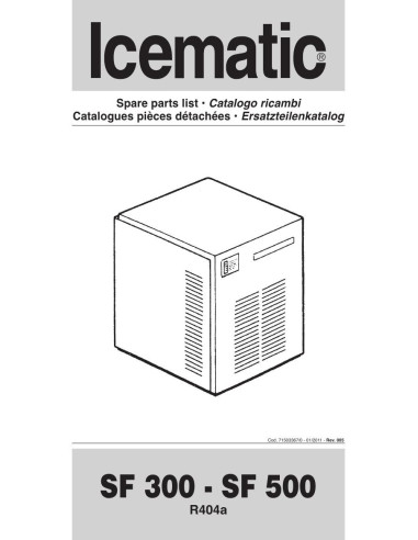 Pièces détachées ICEMATIC SF300W Annee 2011 