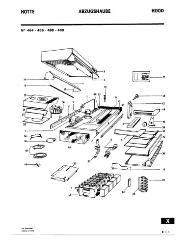 Pièces détachées DE DIETRICH 466 466 