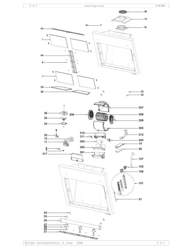 Pièces détachées DE DIETRICH DHD498XE1 DHD498XE11 7X1526 