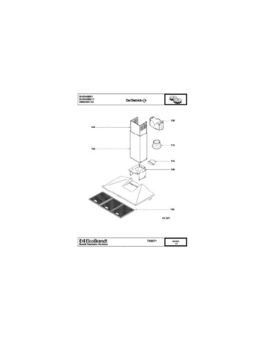 Pièces détachées DE DIETRICH DHD549BE DHD549BE11 