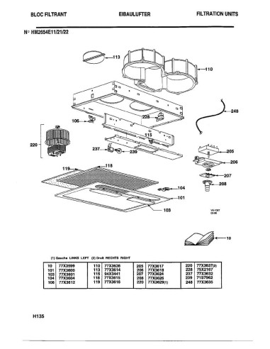 Pièces détachées DE DIETRICH HM2654E1 HM2654E11 