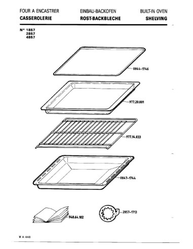 Pièces détachées DE DIETRICH 2857 2857 