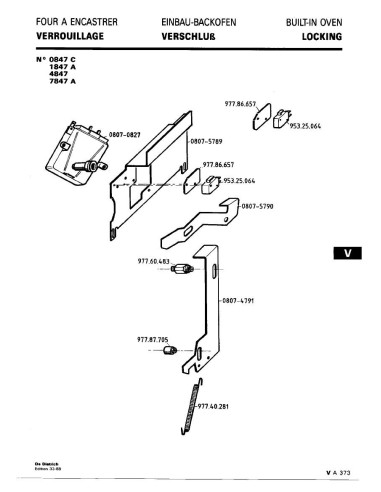 Pièces détachées DE DIETRICH 4847 4847 