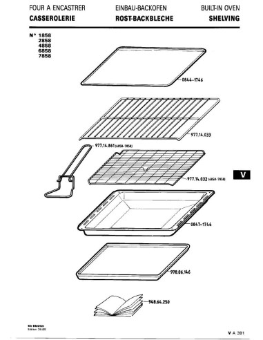 Pièces détachées DE DIETRICH 4858 4858 