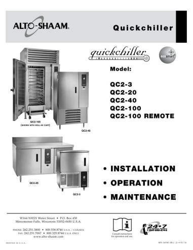 Pièces détachées ALTO-SHAAM QC2-100NT - ALTO-SHAAM QC2-100NT - Alto-Shaam