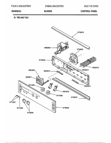 Pièces détachées DE DIETRICH FM4447H3 7DF0327 Annee 0 7DF0327 