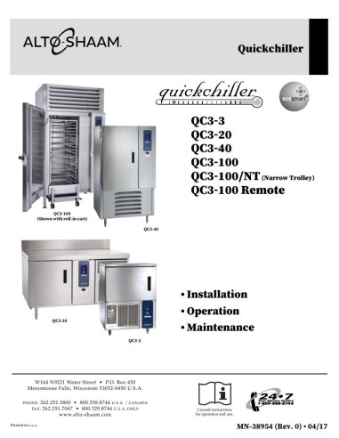 Pièces détachées ALTO-SHAAM QC3-100R - ALTO-SHAAM QC3-100R - Alto-Shaam