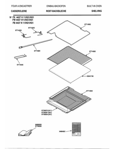 Pièces détachées DE DIETRICH FX4437H1 REP-005352 Annee 0 REP-005352 