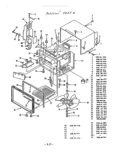 Pièces détachées DE DIETRICH 5620N 5620N 