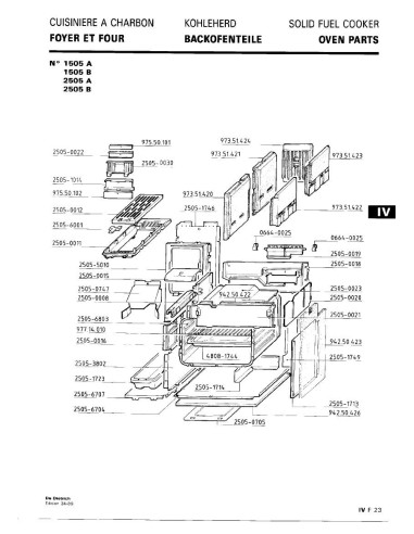 Pièces détachées DE DIETRICH 1504A 1504A 